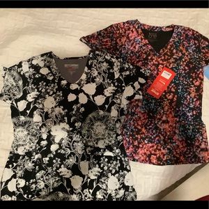 Nursing scrub tops !!  brand new w/tags large